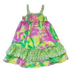 Lilly Pulitzer for Target Dress Vibrant Flamingo Print Sundress Size 12 months